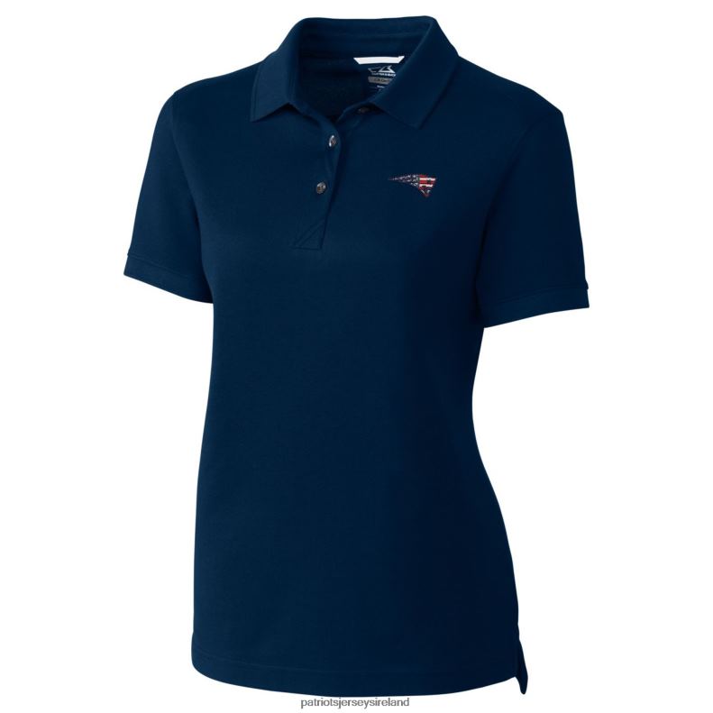 Patriots Jersey Women Cutter & Buck Navy Advantage DryTec Tri-Blend Pique Polo 8226D2570 Clothing