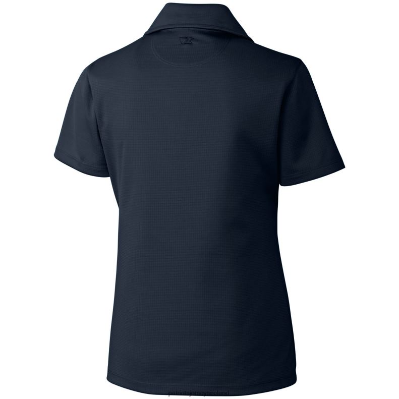 Patriots Jersey Women Cutter & Buck Navy Genre DryTec Textured Polo 8226D2607 Clothing