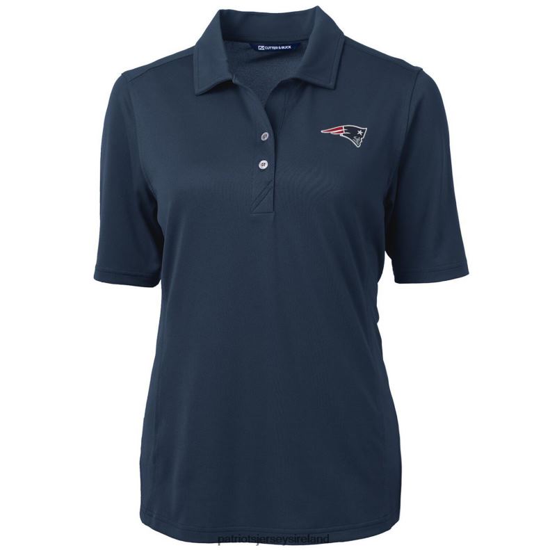Patriots Jersey Women Cutter & Buck Navy Virtue Eco Pique Recycled Polo 8226D2631 Clothing