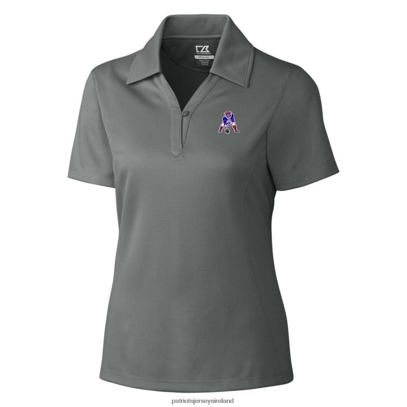 Patriots Jersey Women Cutter & Buck Steel Throwback Logo Genre DryTec Textured Polo 8226D2588 Clothing