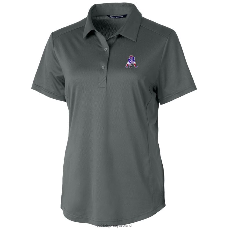 Patriots Jersey Women Cutter & Buck Steel Throwback Logo Prospect Textured Stretch Polo 8226D2595 Clothing