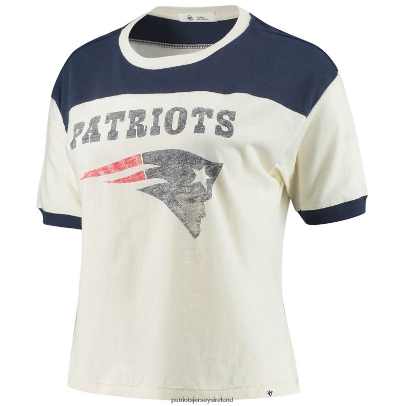 Patriots Jersey Women 47 Cream/Navy Billie Cropped T-Shirt 8226D2741 Clothing
