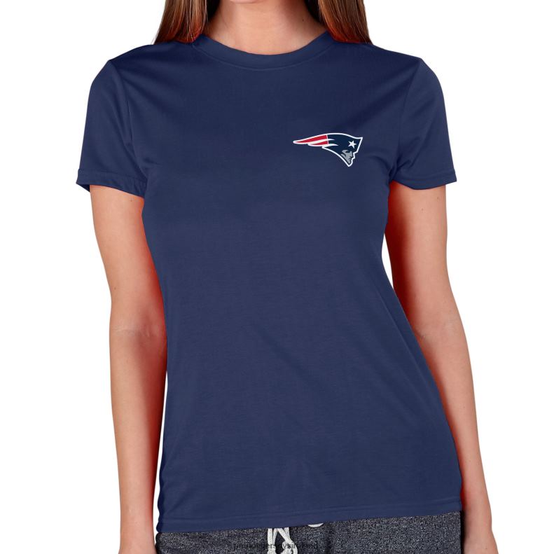 Patriots Jersey Women Concepts Sport Navy Marathon Knit Lounge T-Shirt 8226D2802 Clothing
