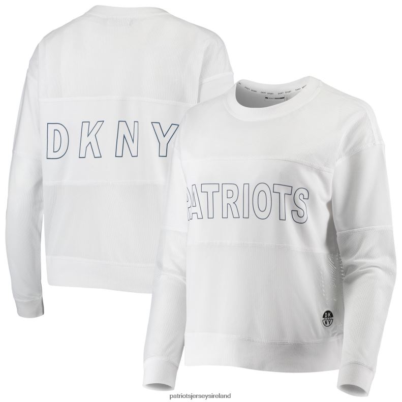 Patriots Jersey Women DKNY Sport White Kaitland Tri-Blend Long Sleeve T-Shirt 8226D2790 Clothing