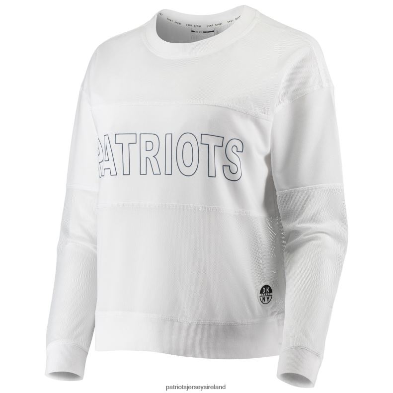 Patriots Jersey Women DKNY Sport White Kaitland Tri-Blend Long Sleeve T-Shirt 8226D2790 Clothing