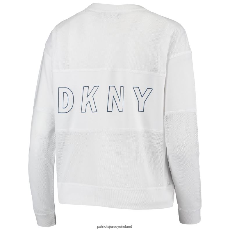 Patriots Jersey Women DKNY Sport White Kaitland Tri-Blend Long Sleeve T-Shirt 8226D2790 Clothing