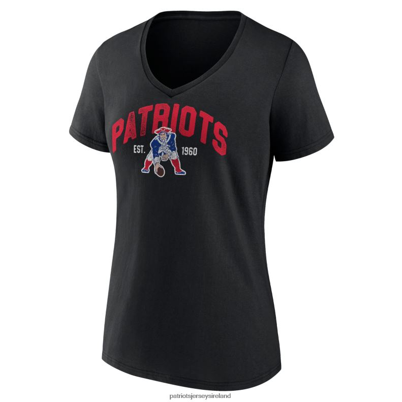 Patriots Jersey Women Fanatics Branded Black Plus Size Drop Back V-Neck T-Shirt 8226D2674 Clothing