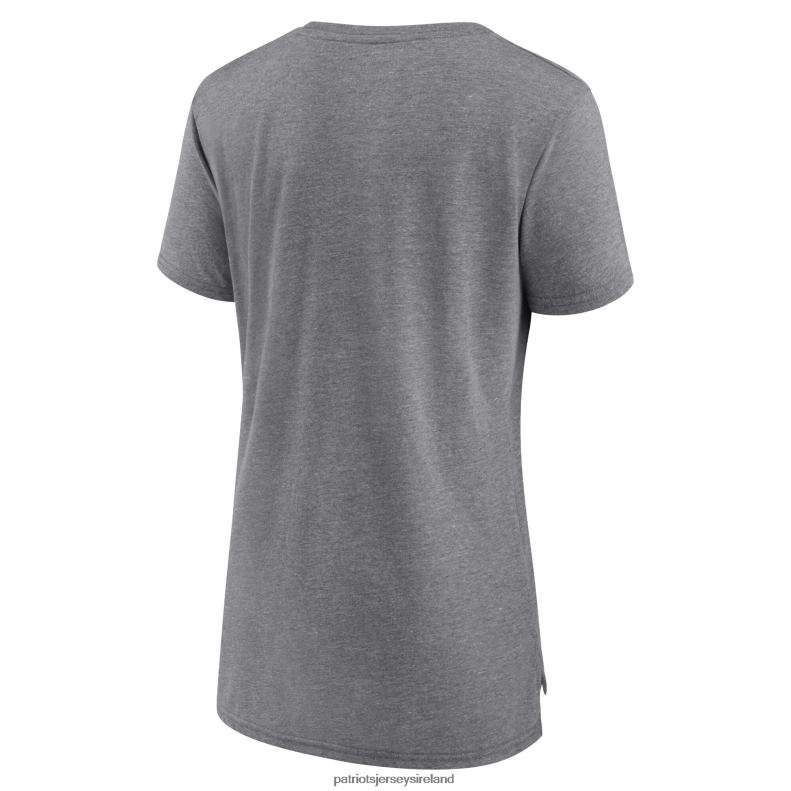 Patriots Jersey Women Fanatics Branded Heathered Gray Drop Back Modern T-Shirt 8226D2666 Clothing