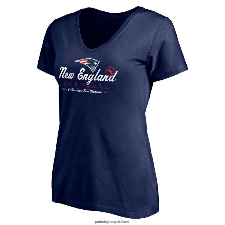 Patriots Jersey Women Fanatics Branded Navy Hometown Collection Wildcat V-Neck T-Shirt 8226D2794 Clothing