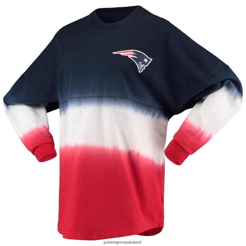Patriots Jersey Women Fanatics Branded Navy/Red Ombre Long Sleeve T-Shirt 8226D2635 Clothing