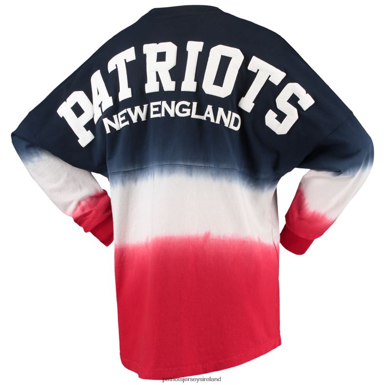 Patriots Jersey Women Fanatics Branded Navy/Red Ombre Long Sleeve T-Shirt 8226D2635 Clothing