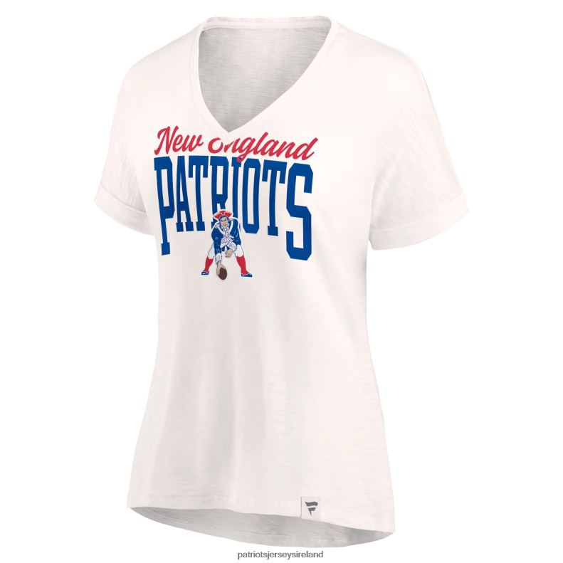 Patriots Jersey Women Fanatics Branded Oatmeal Motivating Force Lightweight V-Neck T-Shirt 8226D2653 Clothing