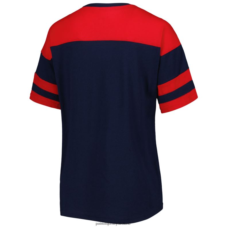 Patriots Jersey Women G-III 4Her by Carl Banks Navy/Red Play the Ball T-Shirt 8226D2693 Clothing