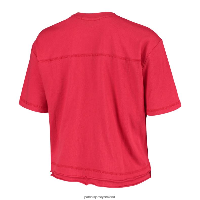 Patriots Jersey Women Junk Food Red Champions Crop Top T-Shirt 8226D2758 Clothing