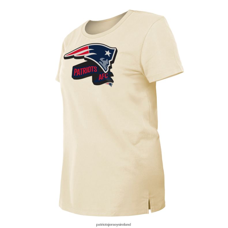 Patriots Jersey Women New Era Cream Chrome Sideline T-Shirt 8226D2744 Clothing