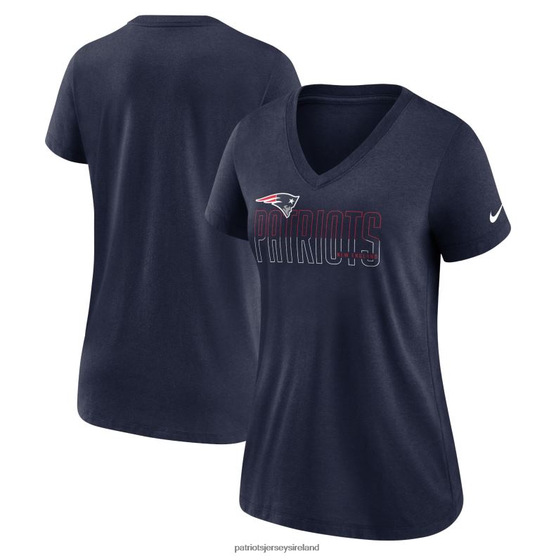 Patriots Jersey Women Nike Heathered Navy Lock Up Tri-Blend V-Neck T-Shirt 8226D2684 Clothing