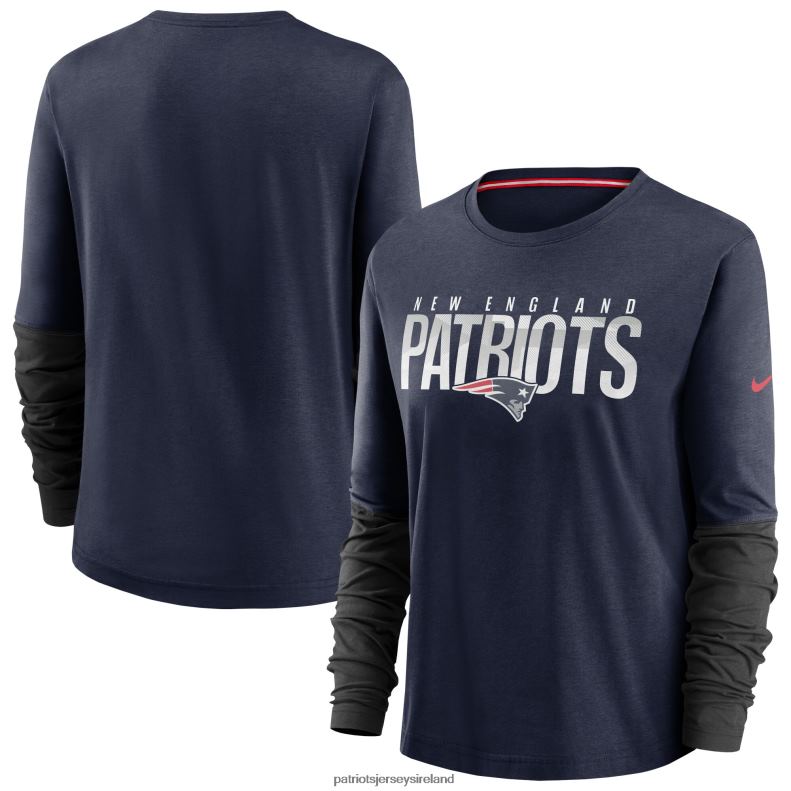 Patriots Jersey Women Nike Navy City Mascot Breathe Long Sleeve T-Shirt 8226D2716 Clothing