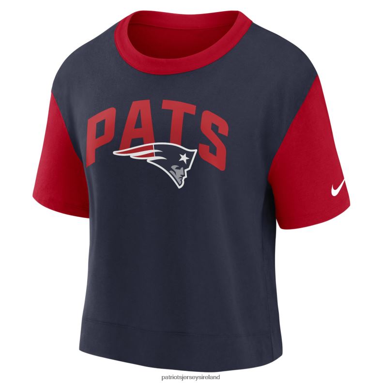 Patriots Jersey Women Nike Red/Navy High Hip Fashion T-Shirt 8226D2665 Clothing