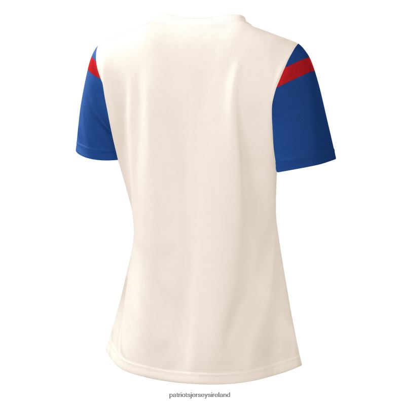 Patriots Jersey Women Starter Cream Kick Start V-Neck T-Shirt 8226D2700 Clothing