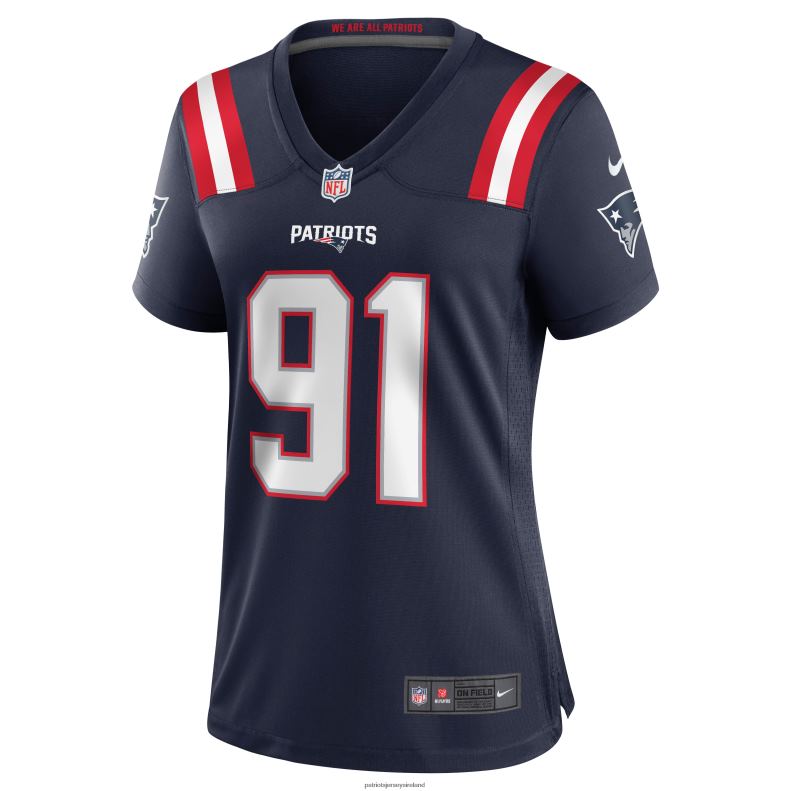 Patriots Jersey Women Nike Deatrich Wise Jr. Navy Game Jersey 8226D1153 Clothing