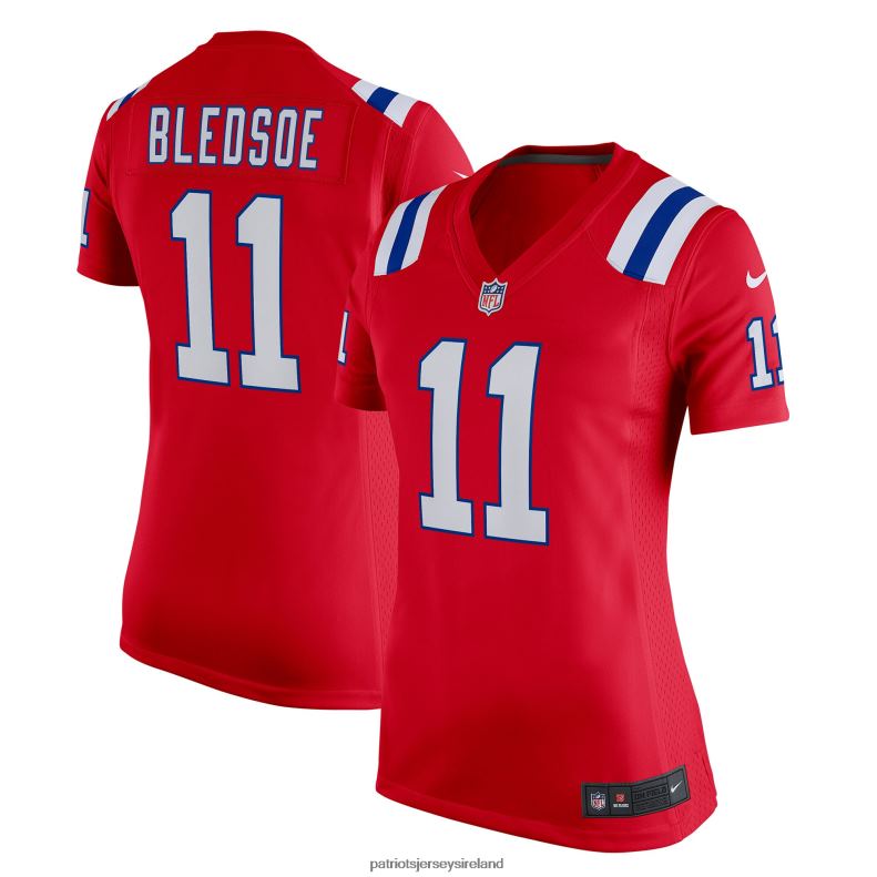 Patriots Jersey Women Nike Drew Bledsoe Red Retired Game Jersey 8226D1167 Clothing