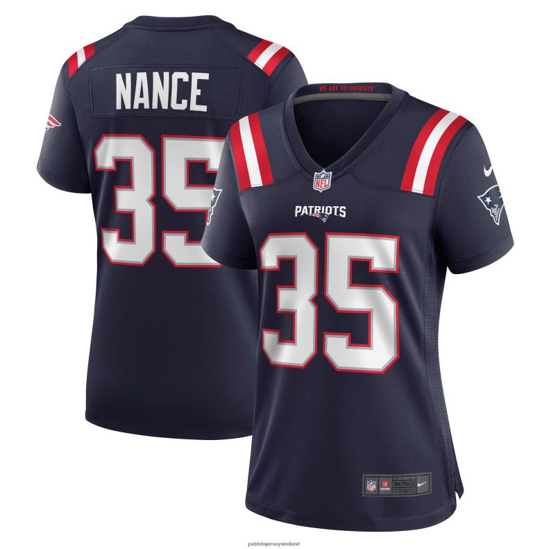 Patriots Jersey Women Nike Jim Nance Navy Retired Player Jersey 8226D1157 Clothing