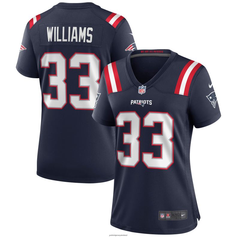 Patriots Jersey Women Nike Joejuan Williams Navy Game Jersey 8226D1150 Clothing