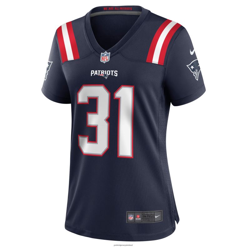 Patriots Jersey Women Nike Jonathan Jones Navy Game Jersey 8226D1201 Clothing