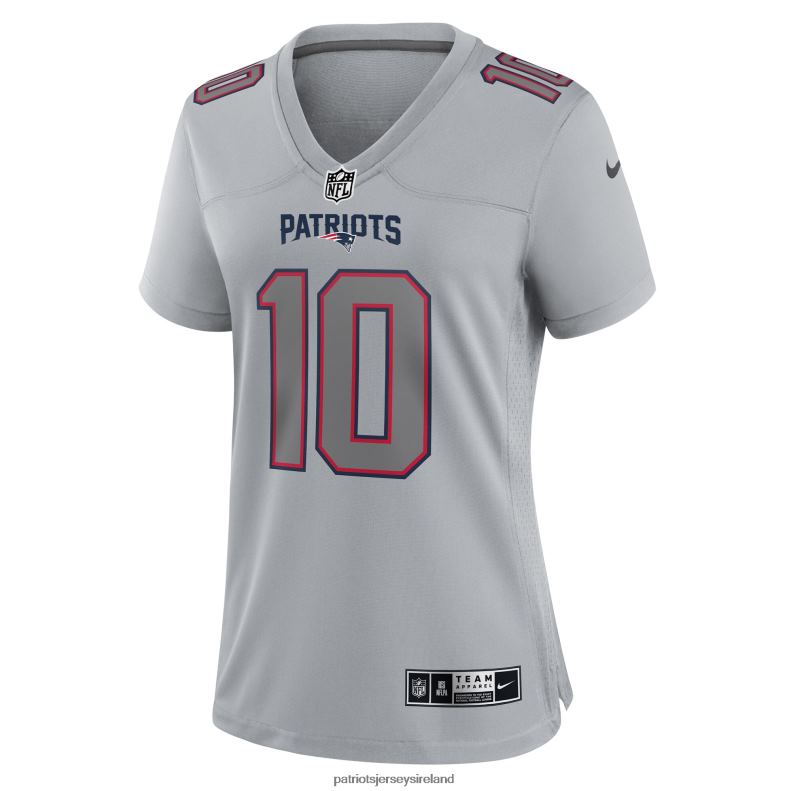 Patriots Jersey Women Nike Mac Jones Gray Atmosphere Fashion Game Jersey 8226D1196 Clothing