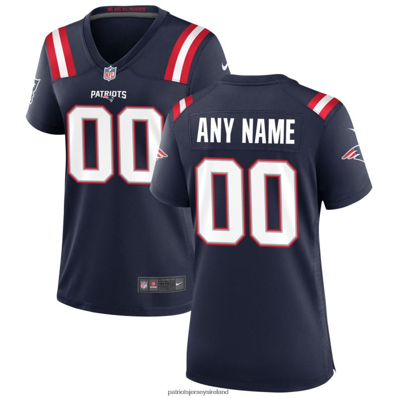 Patriots Jersey Women Nike Navy Custom Game Jersey 8226D1172 Clothing