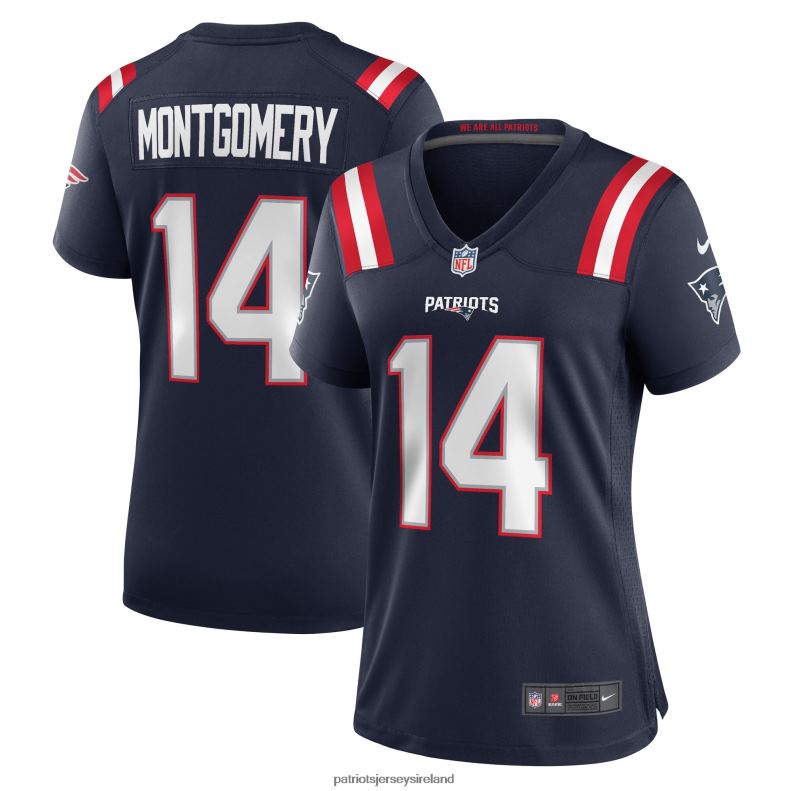 Patriots Jersey Women Nike Ty Montgomery Navy Player Game Jersey 8226D1230 Clothing