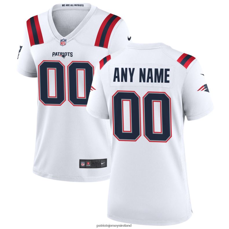 Patriots Jersey Women Nike White Custom Game Jersey 8226D1174 Clothing