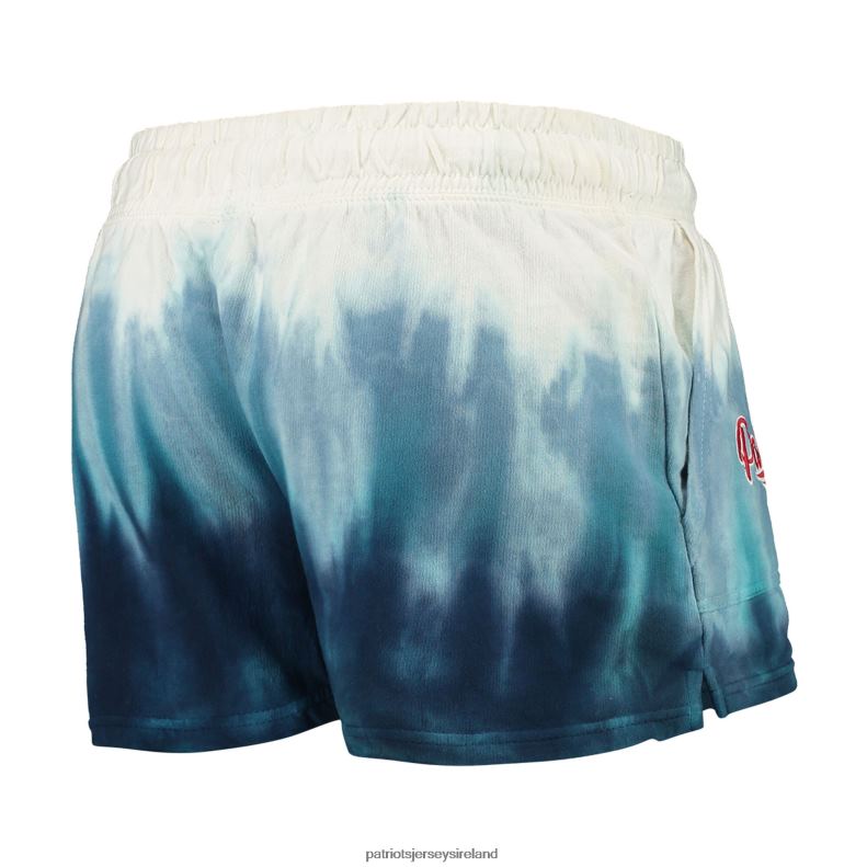 Patriots Jersey Women FOCO Navy/White Dip-Dye Crop Pullover Hoodie & Shorts Set 8226D2358 Clothing