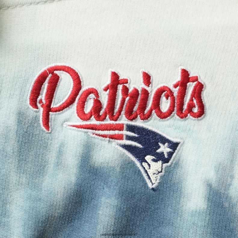 Patriots Jersey Women FOCO Navy/White Dip-Dye Crop Pullover Hoodie & Shorts Set 8226D2358 Clothing