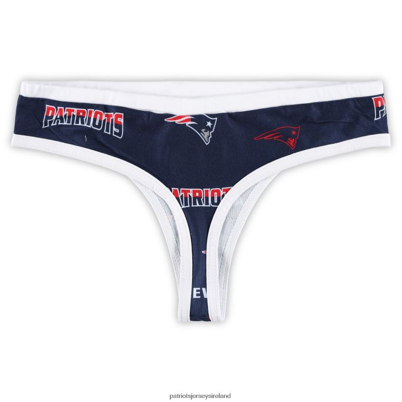 Patriots Jersey Women Concepts Sport Navy/White Breakthrough Knit Thong 8226D2860 Clothing