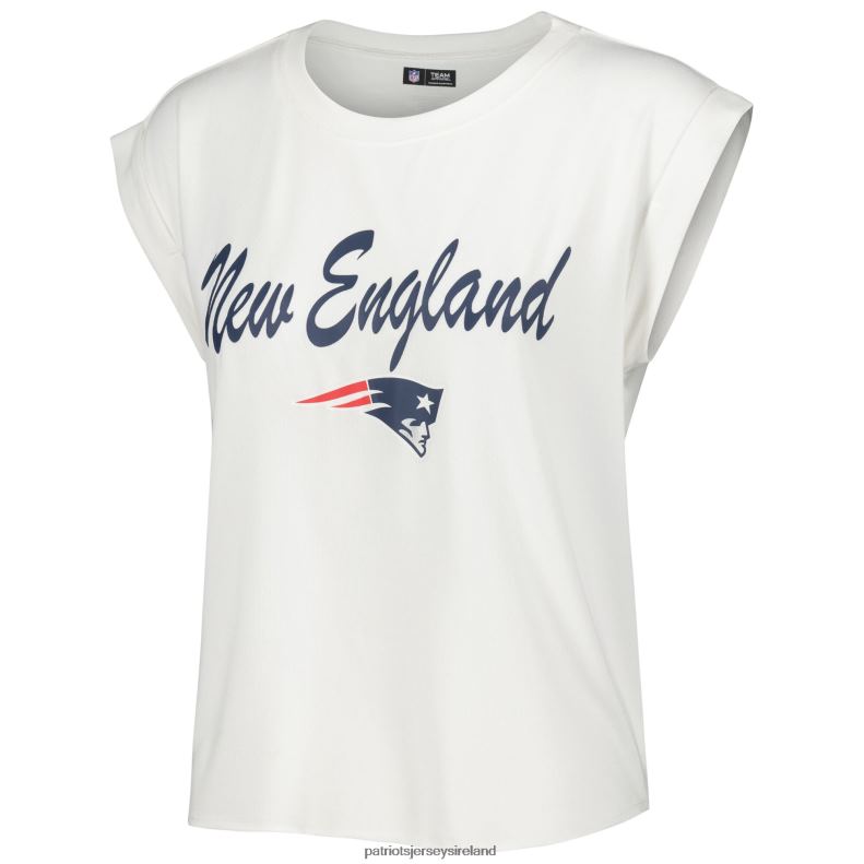 Patriots Jersey Women Concepts Sport White/Cream Montana Knit T-Shirt & Shorts Sleep Set 8226D2859 Clothing