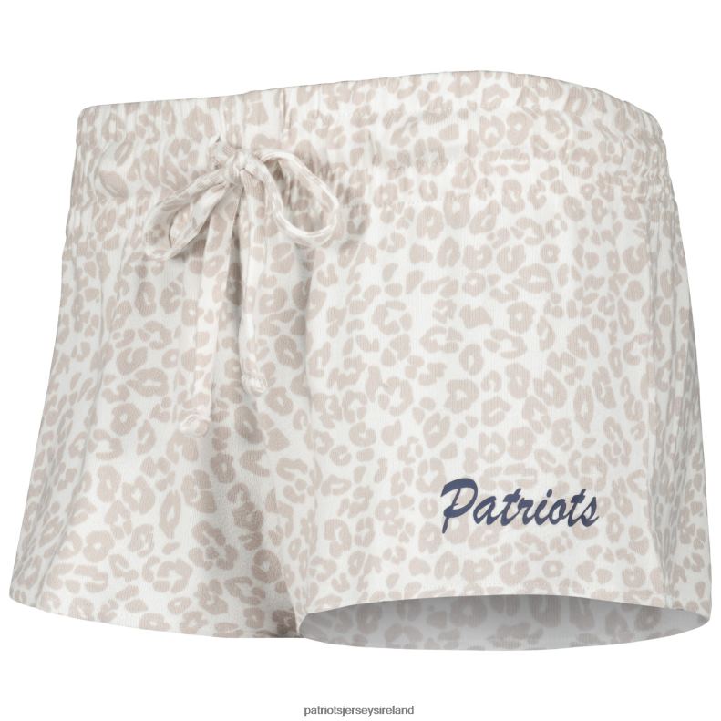 Patriots Jersey Women Concepts Sport White/Cream Montana Knit T-Shirt & Shorts Sleep Set 8226D2859 Clothing
