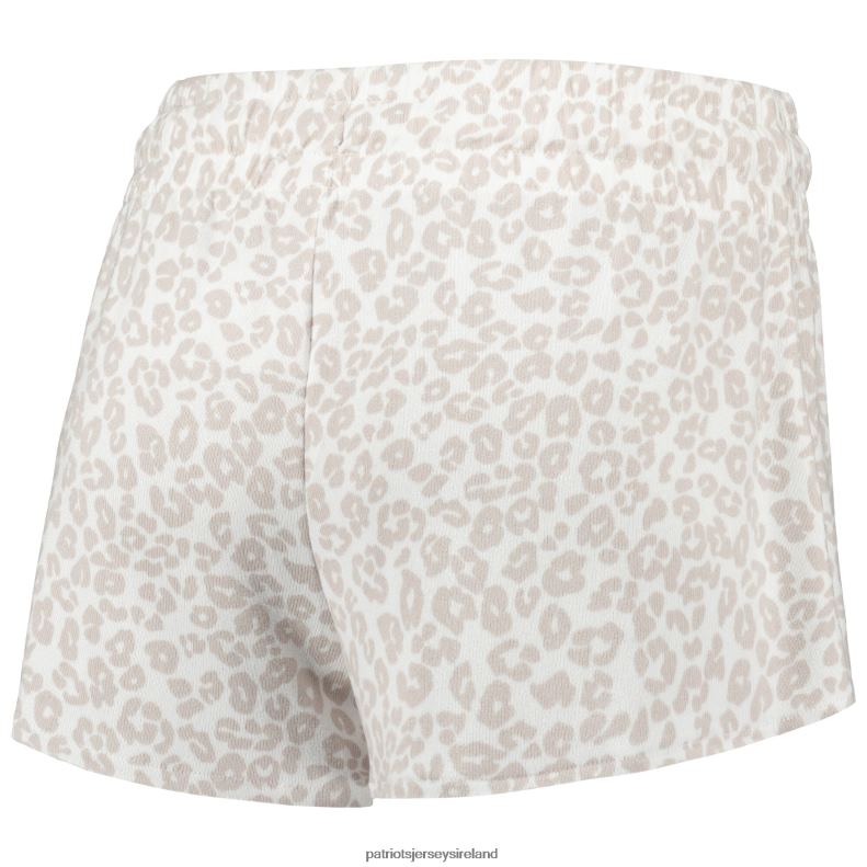 Patriots Jersey Women Concepts Sport White/Cream Montana Knit T-Shirt & Shorts Sleep Set 8226D2859 Clothing