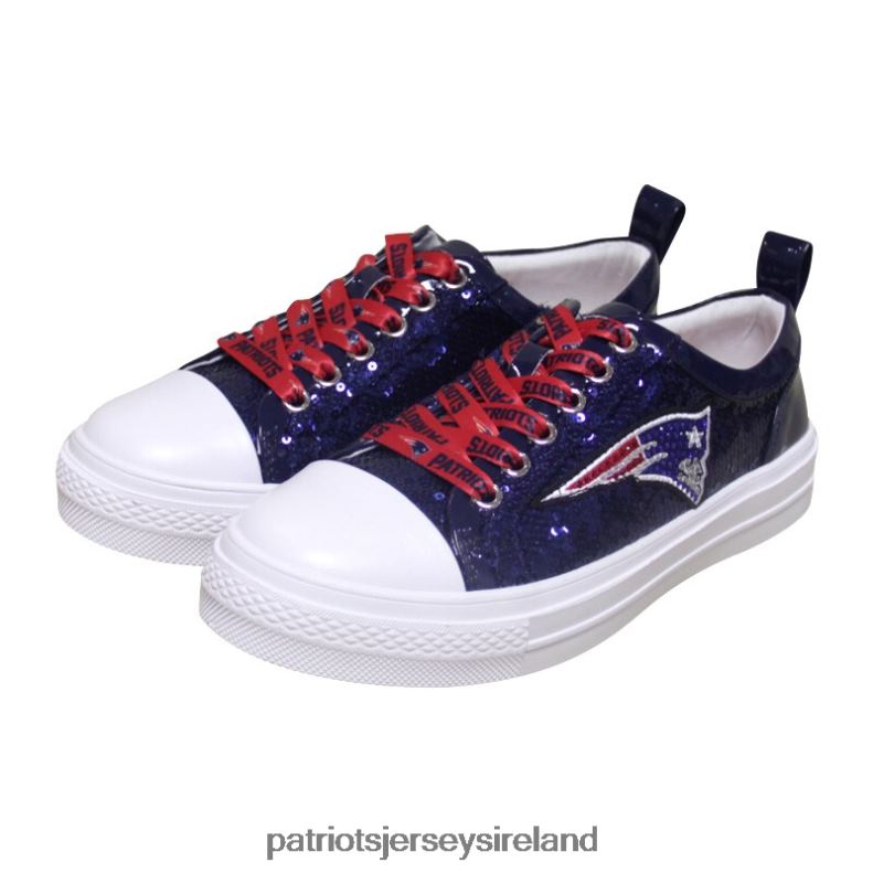 Patriots Jersey Women Cuce Navy Team Sequin Sneakers 8226D2233 Footwear