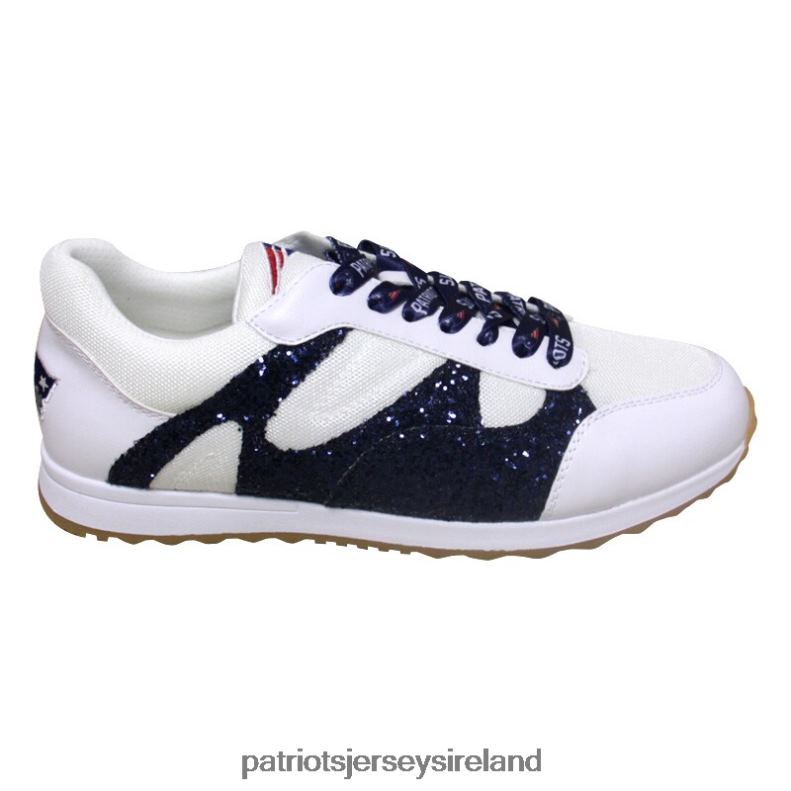 Patriots Jersey Women Cuce White Glitter Sneakers 8226D2235 Footwear
